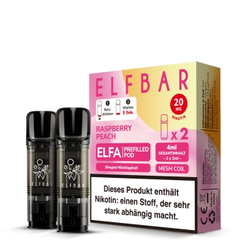 ELFA Pods by Elfbar - Raspberry Peach - Prefilled Pod 2ml/ Stück